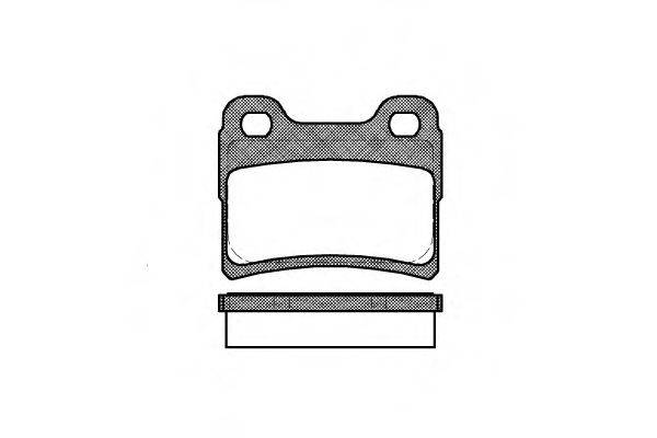 REMSA 041710 Комплект гальмівних колодок, дискове гальмо