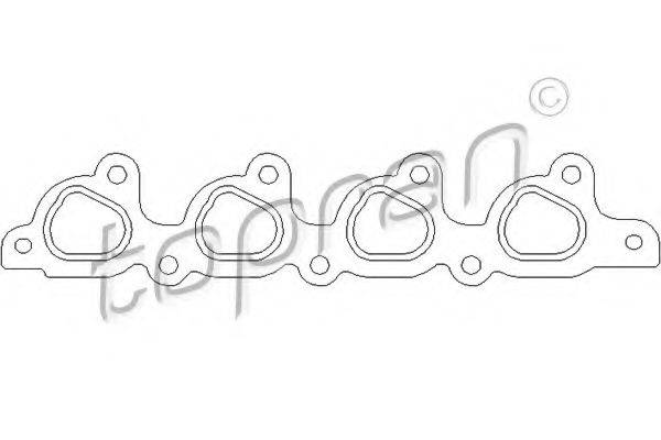 TOPRAN 302544 Прокладка, випускний колектор