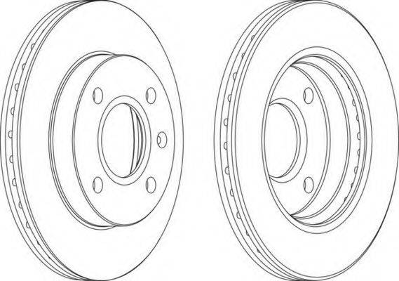 FERODO DDF766 гальмівний диск