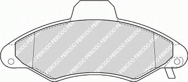 FERODO FSL1276 Комплект гальмівних колодок, дискове гальмо