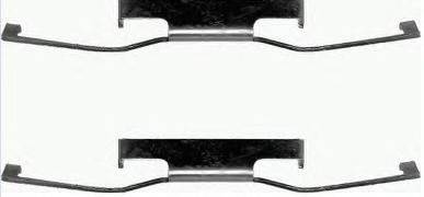 BREMBO A02248 Комплектуючі, колодки дискового гальма