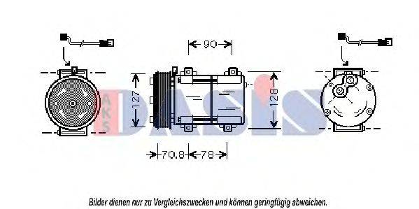 AKS DASIS 850791N Компресор, кондиціонер